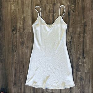 Aritzia Creme White Slip Dress